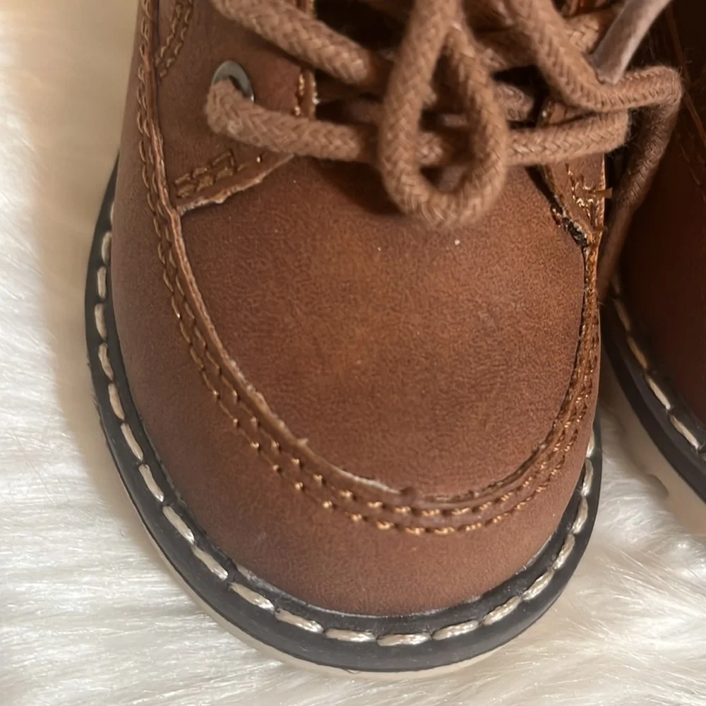 London Fog Brown Toddler Lace Boots